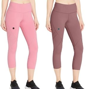 Under Armour Rush Crop Compression Leggings Small Set of 2 EUC